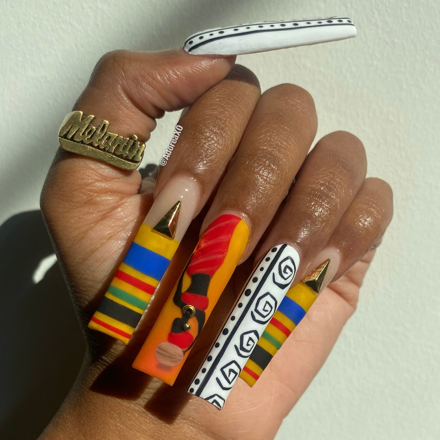 Made to Order: Black History Month Abstract Press Ons